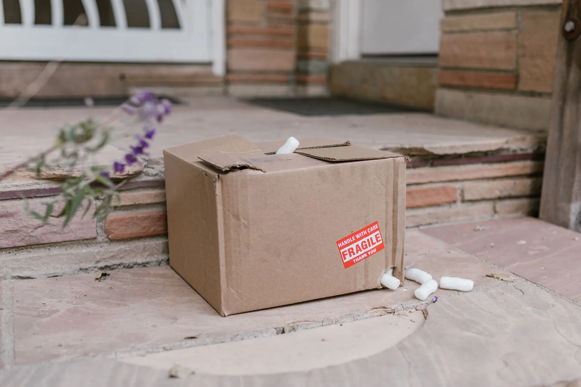 Medication delivered in plain packaging to a front door